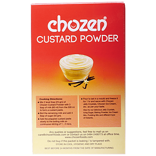 Buy CHOZEN Custard Powder Vanilla, Flavoured Thickening Agent, For