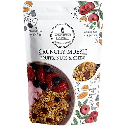 Buy Wingreens Harvest Crunchy Muesli Fruits, Nuts & Seeds With Rolled