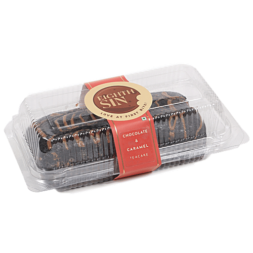 Buy EIGHTH SIN Tea Cake Chocolate & Caramel, Delightfully Smooth & Delicious Snack Online at