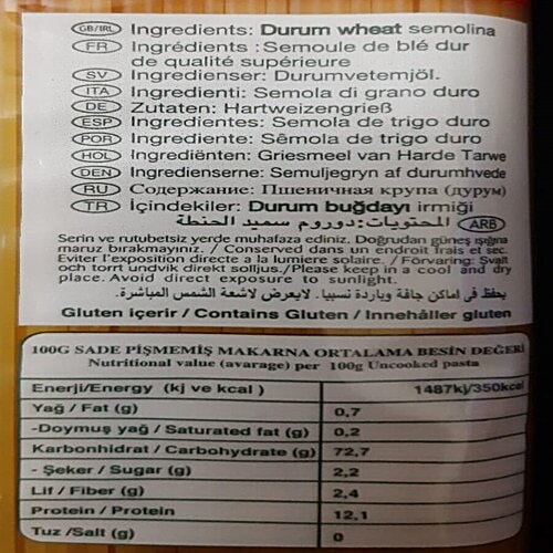 Arbella Pasta - Spaghetti, Made From Durum Wheat Semolina, High In Protein, 500 g  