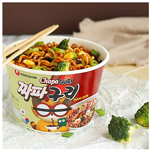 NONGSHIM Big Bowl Noodle Soup Chapaguri - Angry, Spicy & Sweet Flavour, 114 g  