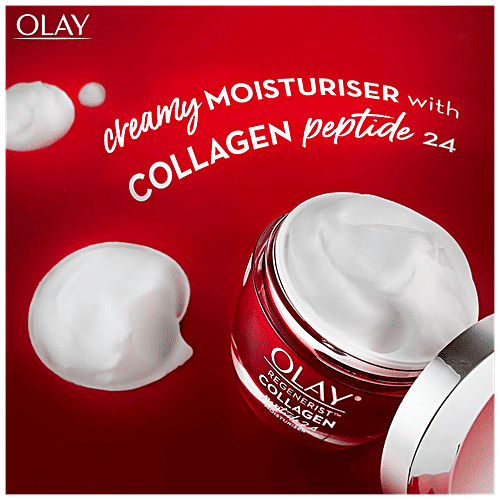 Olay Collagen Peptide 24 Face Cream With Collagen Peptide & Niacinamide - Suitable For Normal, Dry, Oily & Combination Skin, 50 g