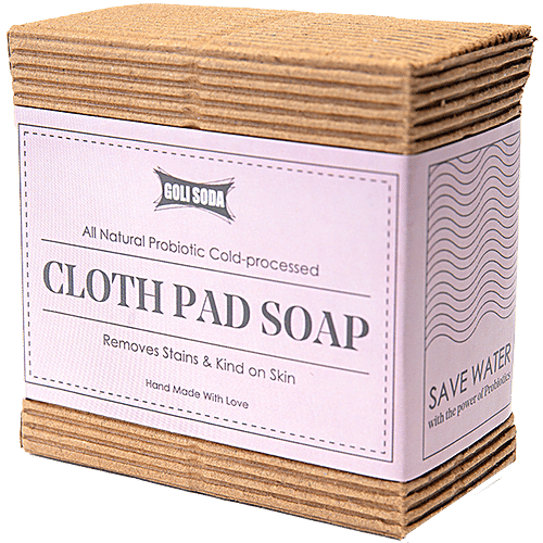 Goli Soda Probiotics Cloth Pad Diaper Soap - All Natural, 90 g