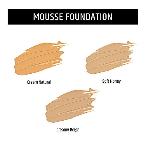 Insight Cosmetics Mousse Foundation - Lightweight, Easy To Blend, Matte Finish, 30 g Cream Natural 