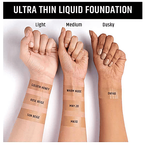 Insight Cosmetics Ultra-Thin Second Skin Long-Wear Foundation - Lightweight, Matte Finish, 20 ml Warm Nude 