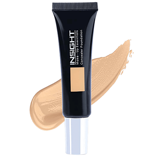 Insight Cosmetics Concealer Foundation - Easy To Blend, Long-Lasting, Evens Out Complexion, 20 ml Cream Natural