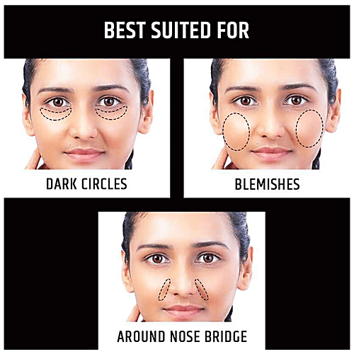 Insight Cosmetics 2X Cover Master Concealer - Gives High Coverage, Water-Resistant, 6 ml Sun Beige 