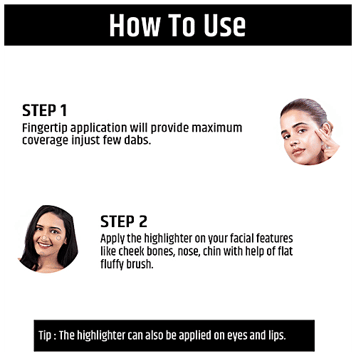 Insight Cosmetics Highlighter - Easy To Blend, Long-Lasting, Gives Instant Glow, 3.5 g Frosted Heart 