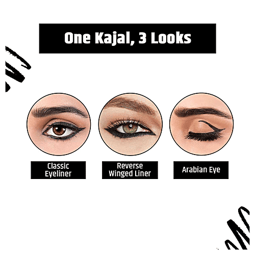Buy INSIGHT Cosmetics Super Kajal With Sharpener, Deep Black