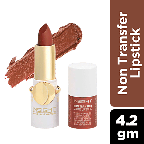 Insight Cosmetics Non-Transfer Matte Lipstick - Highly Pigmented, Long-Lasting, Waterproof, 4.2 g Checkmate
