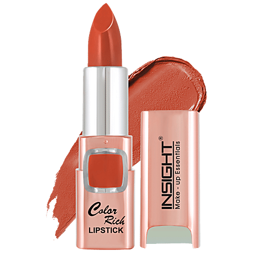 Insight Cosmetics Colour Rich Lipstick - Matte Finish, Long-Lasting, Highly Pigmented, 4.2 g Never Nude