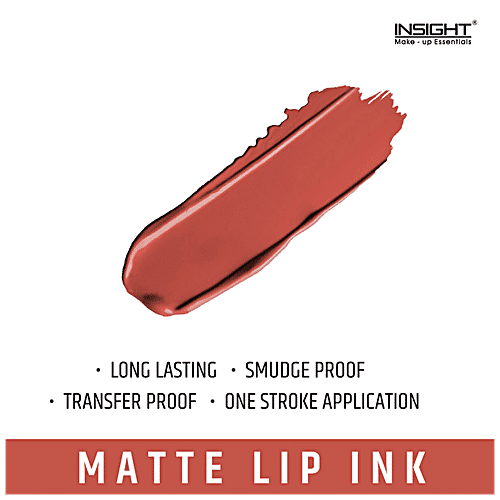 Insight Cosmetics Matte Lip Ink - Long-Lasting, Smudge-Proof, Highly Pigmented, 4 ml Tyranny 