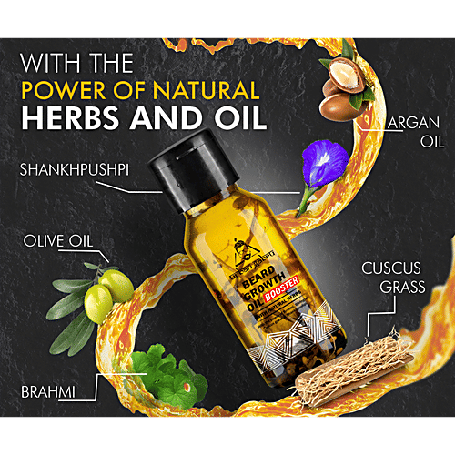 urban gabru Beard Growth Oil - Booster Enriched With Natural Herbs, 60 ml  