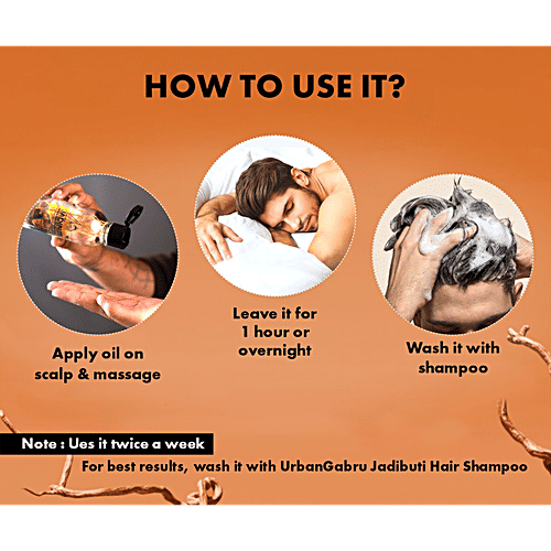 urban gabru Jadibuti Hair Oil, 200 ml  
