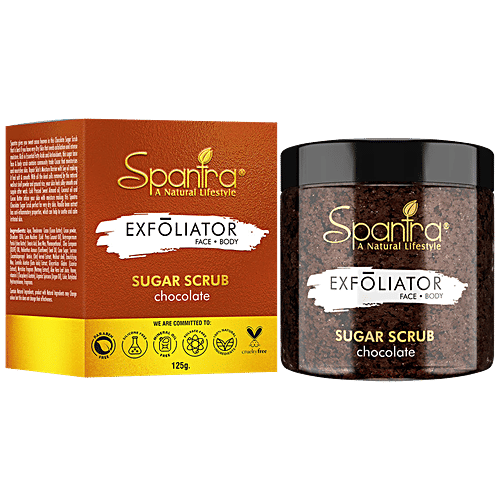 Buy Spantra Chocolate Sugar Scrub 4 in 1, Reduces Pimples, Sun Damage