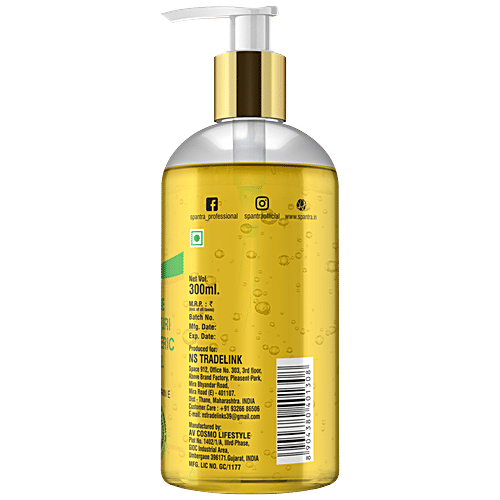 Spantra Aloe Kasturi Turmeric Gel - Brightening, Prevents Breakouts,  For Hair, Face, Body, 300 ml  