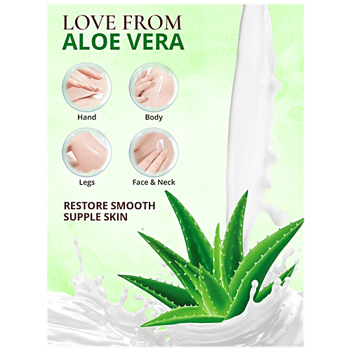 Spantra Aloe Vera Body Lotion - Natural, Prevents Dryness, 24 Hours Hydration, Enriched With Natural Oils, 300 ml  