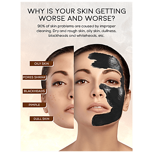 Spantra Detoxifying Clay Mask With Activated Charcoal - Removes Toxins & Impurities, For Clear Skin, 125 g