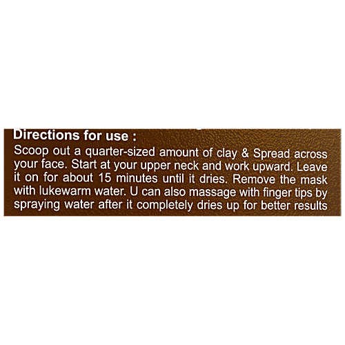 Spantra Red Clay Face Mask With Rose Extract - Soothes Inflammation & Redness, For Clear Skin, 125 g  