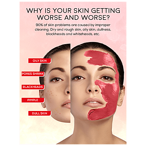 Spantra Red Clay Face Mask With Rose Extract - Soothes Inflammation & Redness, For Clear Skin, 125 g  