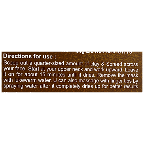 Spantra Oil Control Clay Mask - Lemon & Rosemary Oil, Detoxifies & Mattifies Skin, Prevents Blackheads, Breakouts, 125 g  