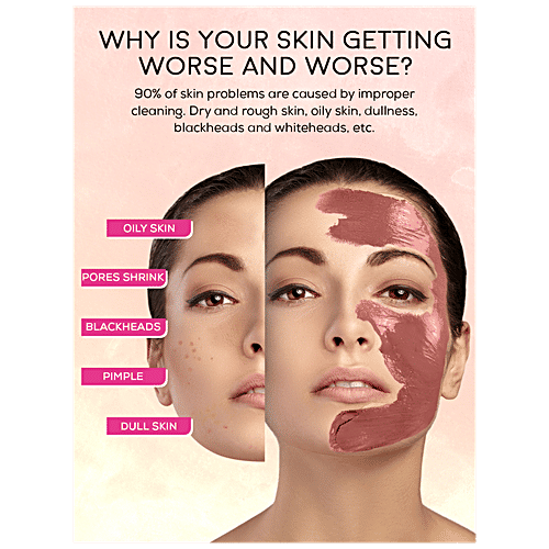 Spantra Oil Control Clay Mask - Lemon & Rosemary Oil, Detoxifies & Mattifies Skin, Prevents Blackheads, Breakouts, 125 g  