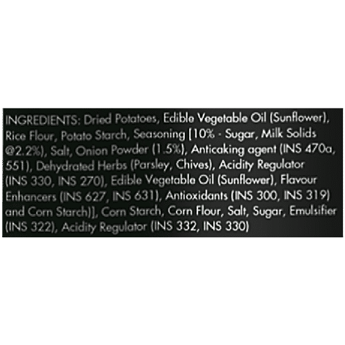 tagz Popped Potato Chips - Cream Onion Divin, 56 g Can 