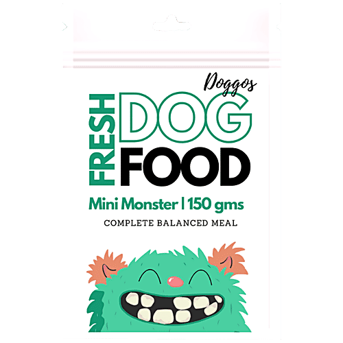 Doggos  Mini Monster - Fresh Pet Food, All Natural , Balanced Nutrition, Suitable For All Dogs, 150 g  
