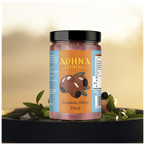 Buy AOHNA Kalamata Pitted Olives Traditional Greek Condiment/ Snack