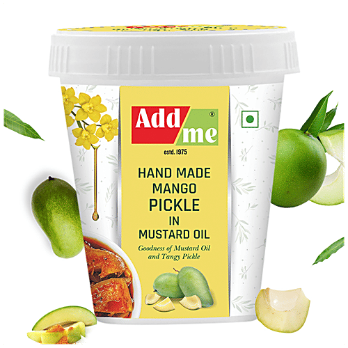 Buy Add Me Handmade Mango Pickle In Mustard Oil Tangy, Traditional