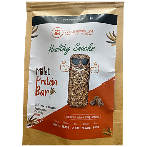 Buy WellnessON Millet Protein Bar Online at Best Price of Rs 59 bigbasket