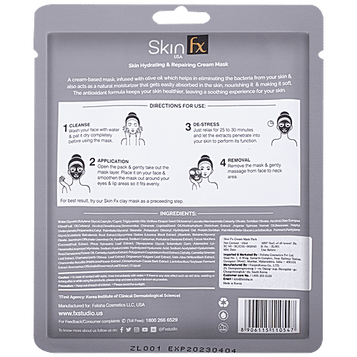 Skin Fx Hydrating & Reparing Cream Facial Sheet Mask, 16 ml  