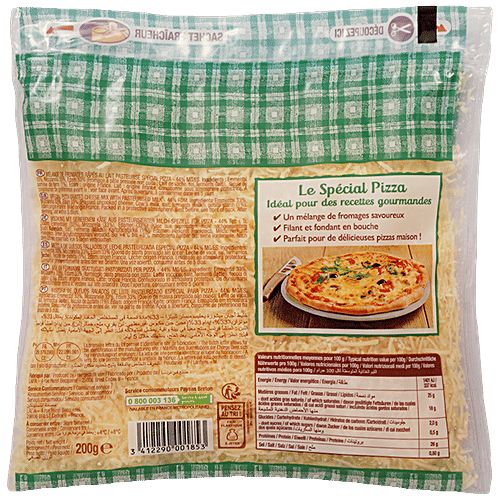 Buy Paysan Breton Special Pizza Cheese With Emmental, Mozzarella & Edam French Dairy Online at