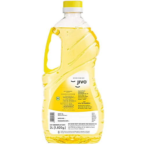 Jivo  Extra Light Olive Oil - Antioxidants Rich, Light Cooking Medium, For Frying, Grilling, 2 L  