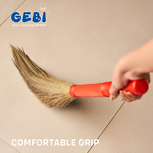 Gebi  No Dust Plastic Floor Broom - Jhadu, XL, 110 cm, 1 pc  