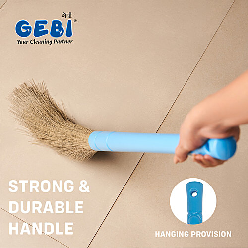 Gebi  No Dust Plastic Floor Broom - Jhadu, XL, 110 cm, 1 pc  