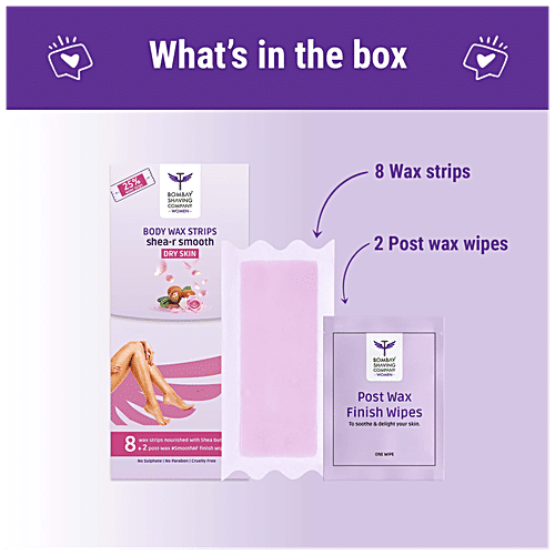 Buy Bombay Shaving Company Bombae Women Full Body Wax Strips For Dry