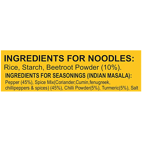Naturally Yours Gluten Free Beetroot Noodles - No Maida, No Junk, Super Healthy, With High Nutritional Values, 100 g  