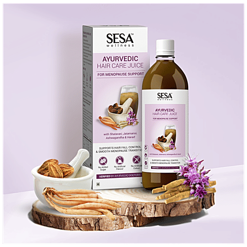Buy Sesa Ayurvedic Juice For Menopause Support Controls Hair Fall, No