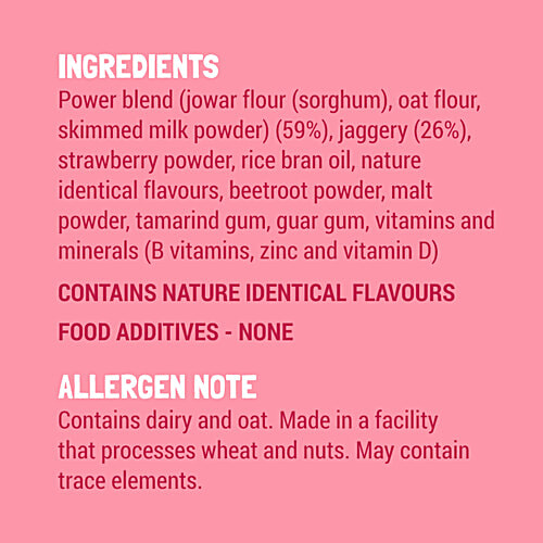 Slurrp Farm Berry Milk Mix - No Sugar, Sweetened With Jaggery Powder, Contains Oats & Jowar, 250 g  