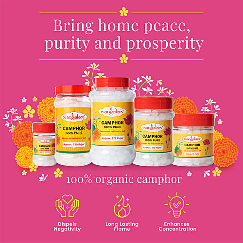 Mangalam Camphor - Small, Round, 500 g Pouch 