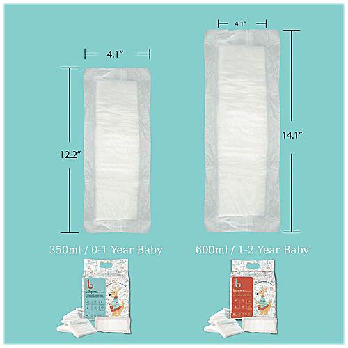 Bdiapers Chemical Free Disposable Nappy Pads - No Fragrance & Dye, Self-Sticking, Small, 30 pc Bag 