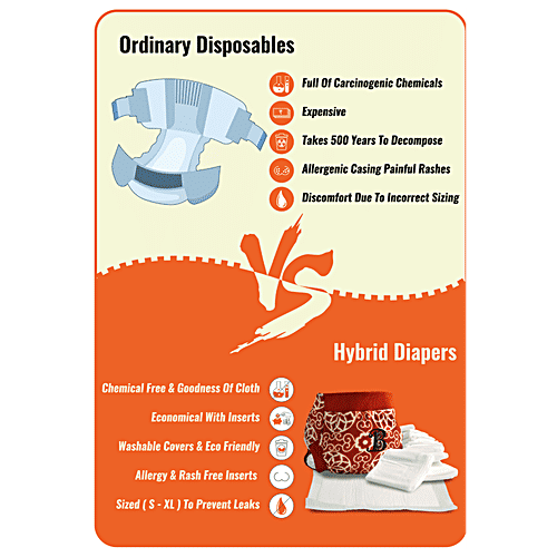 Bdiapers Chemical Free Disposable Nappy Pads - No Fragrance & Dye, Self-Sticking, Small, 30 pc Bag 