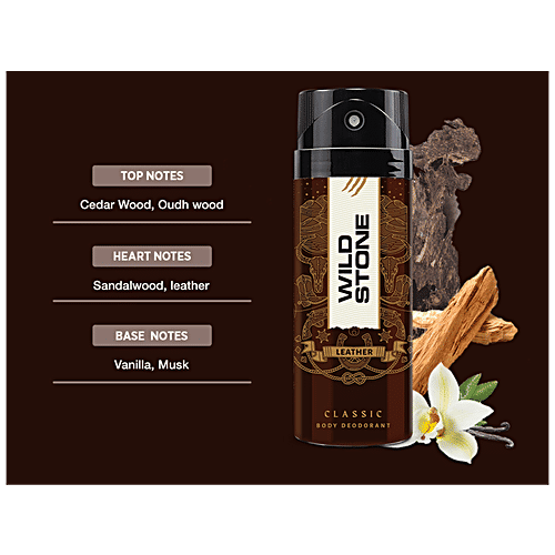 Buy Wild Stone Classic Deodorant For Men Leather Online at Best Price