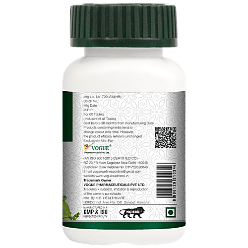 Vogue Wellness Vrikshamla Tablet - For Weight Management, Improves Metabolism, 60 pcs  