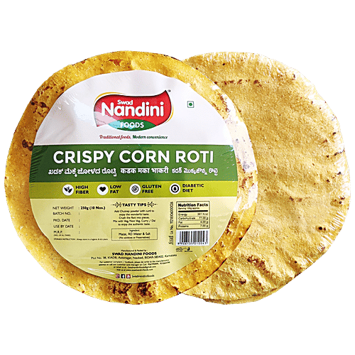 Buy SWAD NANDINI FOODS Crispy Corn Roti High In Fibre, GlutenFree, Suitable For Diabetic
