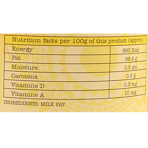 Chithirai Cow Ghee - Aromatic, Flavourful, Granular Cooking Medium, For Tempering, Frying, Baking, Grilling, 200 ml