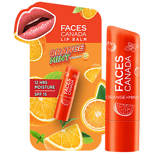 Buy FACES CANADA Lip Balm SPF 15, 12 Hrs Moisture, For Dry, Chapped Lips Online at Best Price
