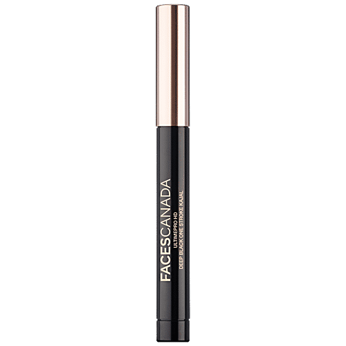 Faces Canada Ultime Pro HD Deep Black One Stroke Kajal - Waterproof & Smudge Proof, 1.4 g