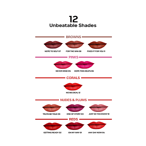 Faces Canada Comfy Matte Liquid Lip Color, 3 ml Any Day Now 04 10 Hour Stay, No Dryness, With Natural Oils